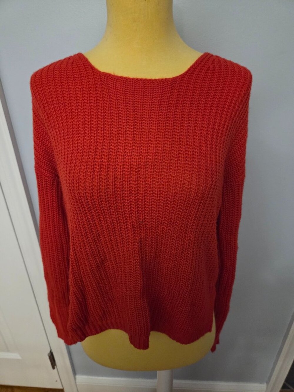 Charlotte Russe Criss Cross Back Sweater